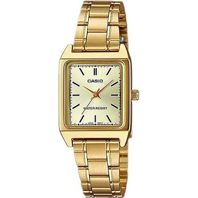 CASIO Стандартные кварцевые женские часы LTP-V007G-9E Золотой металлический ремешок Модель для зарубежного рынка [Параллельный...