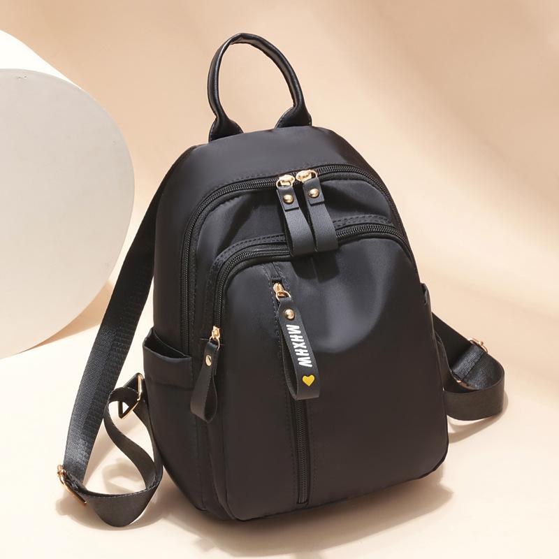 2025 New Backpack Oxford Cloth Backpack Women's Bag Fashionable Large-Capacity Contrast School Bag Minimalist School Bag Travel Bag Casual Bag
