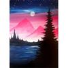 DIY Алмазная картина Красивый ночной вид Набор для вышивки крестом Мозаика Искусство Алмазная картина Полный круг/Квадратный алмаз Украшение дома