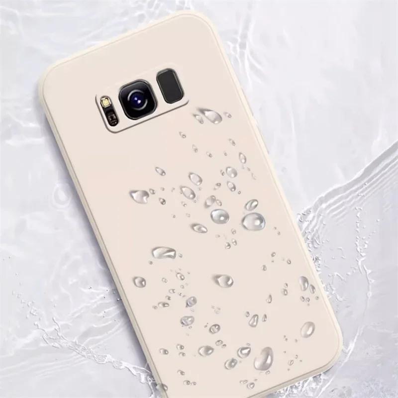 Роскошный чехол из жидкого силикона для Samsung Galaxy S8 S9 S10 Plus S24 S25 Plus Ultra S20 FE S21 S22 S23 Крышка Мягкий чехол для телефона