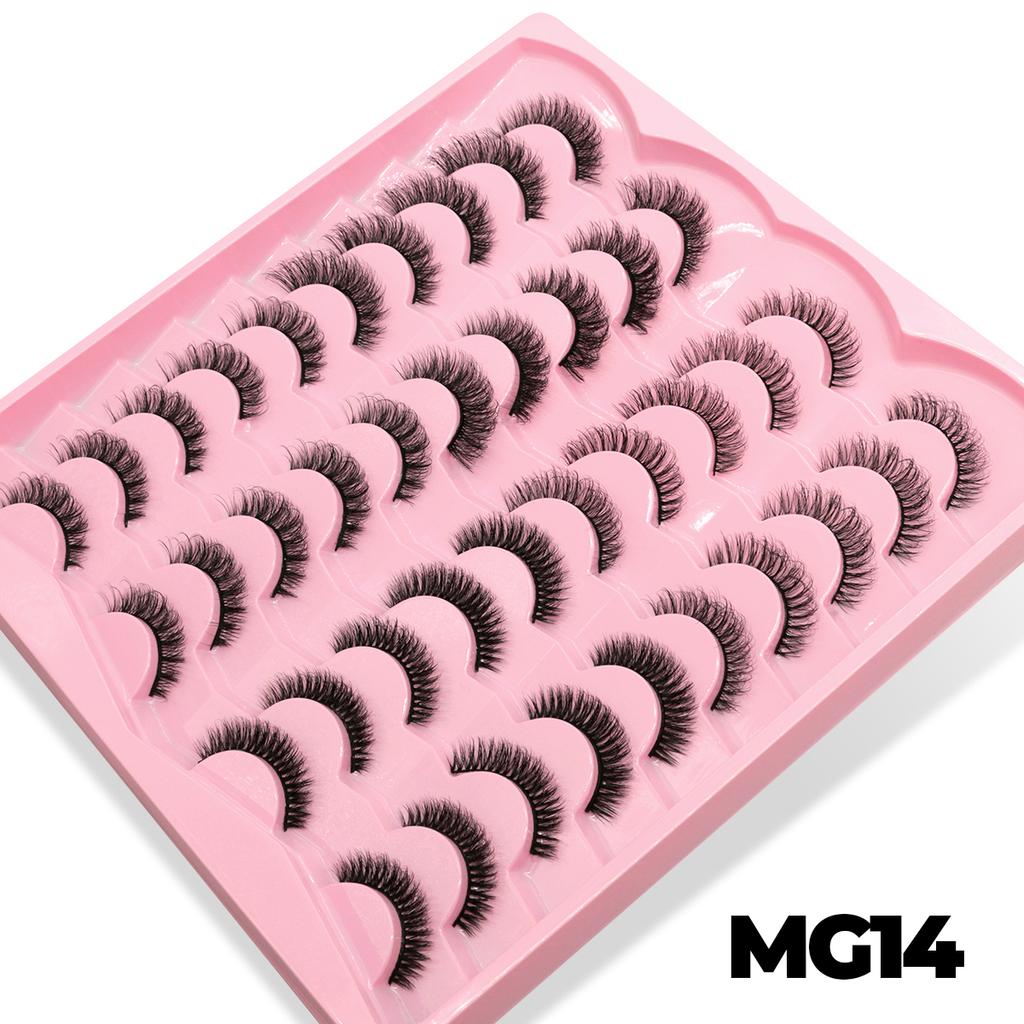 Mix Fake Eyelashes 3D Mink Lashes Fluffy Soft Wispy Eyelash Extension 4 Styles Mink False Eyelashes Makeup