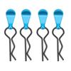 4Pcs RC Body Clip Pin Stainless Steel R Shape RC Car Body Clip with Aluminum Alloy Handle for 18