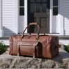 Кожаная спортивная сумка Кожаная дорожная сумка для багажа Сумка для выходного дня, семейная праздничная сумка
