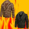 Autumn Winter Men's Warm Jacket Jacket Multi-pocket Zipper Lapels Thickened Cotton-padded Jacket Military Pilot Jacket