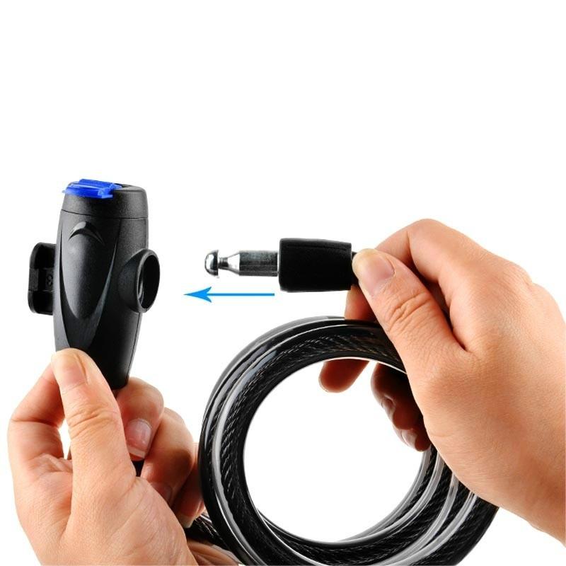 Universal Bike Lock Anti-Theft with 2 Keys for Bicycle Motorcycle Security Lock Steel Rope Cable