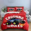 Crushing Monster Truck Design Bedding Duvet Cover Set Duvet Cover Pillowcases  (1*Duvet Cover 2*Pillowcases, without duvet insert)