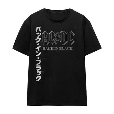 AC/DC Унисекс футболка для взрослых с кандзи «В былые дни»