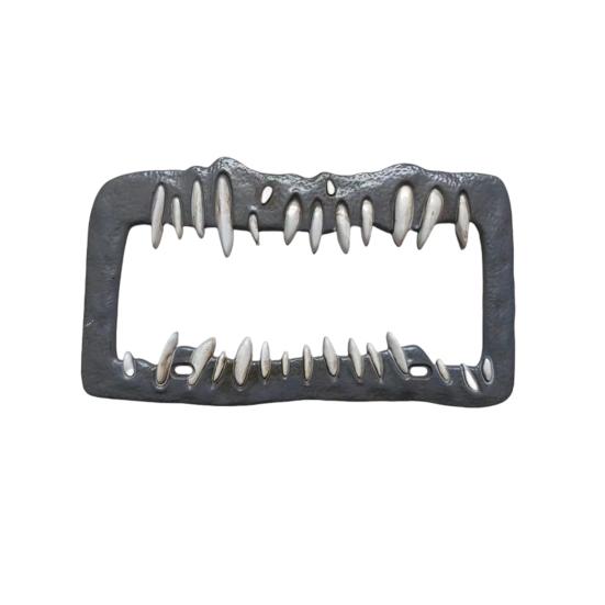 Хэллоуин Ужас Рамка для номерного знака Универсальная посадка Простая установка Погодоустойчивый Держатель номерного знака Украшение автомобиля Знак