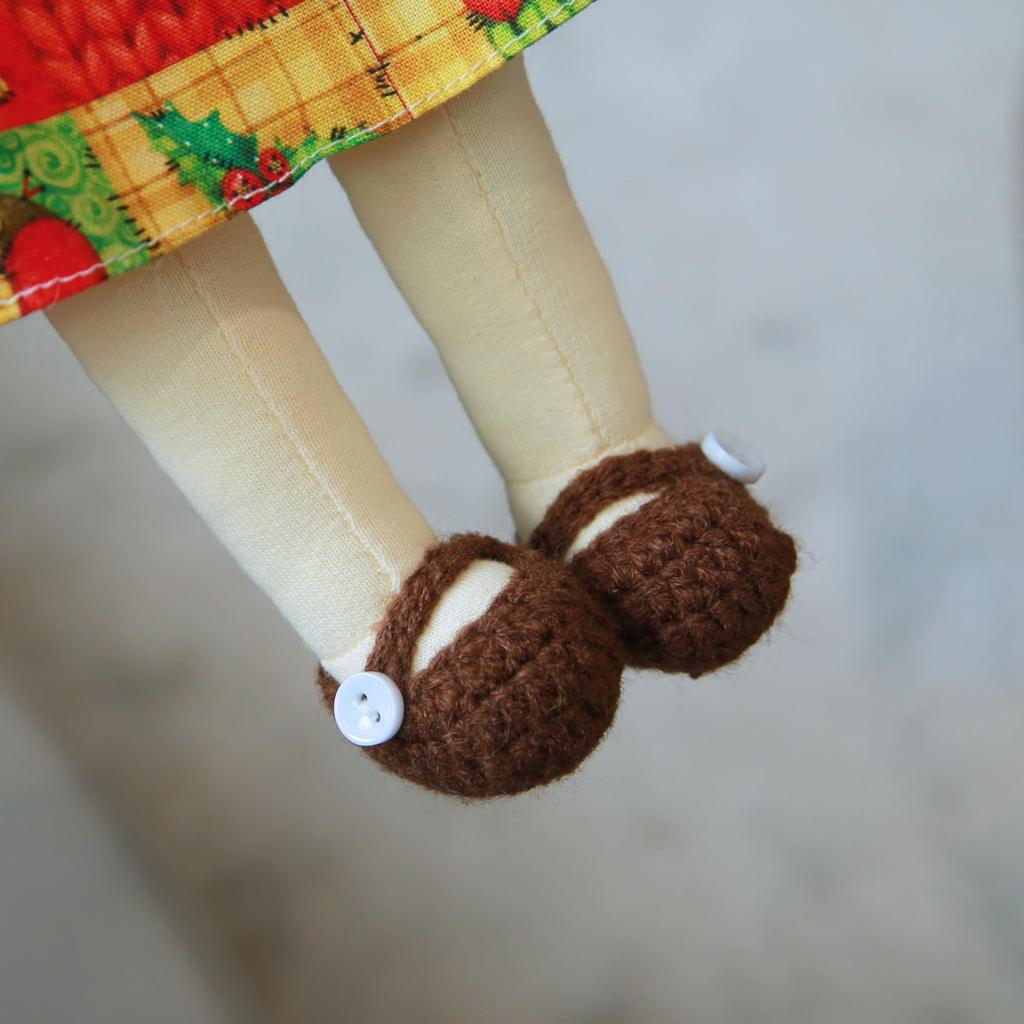 BlissfulPixie Waldorf Ручная работа Ариана Милая Плюшевая Девочка Идеально подходит для детей Кукла, Кукла, 30 см, Мягкая, Кукла,