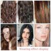 93/120cm Sparkle Synthetics Hair Extensions Tinsel Rainbow Colored Strands Girls Headwear Hairbinge Hair Laser False  Decor