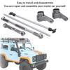 Front and Rear Gear Assemblies Set Fit for FJ45 SemiTrailer Truck Military Truck Model(Titanium Color MN 023T )