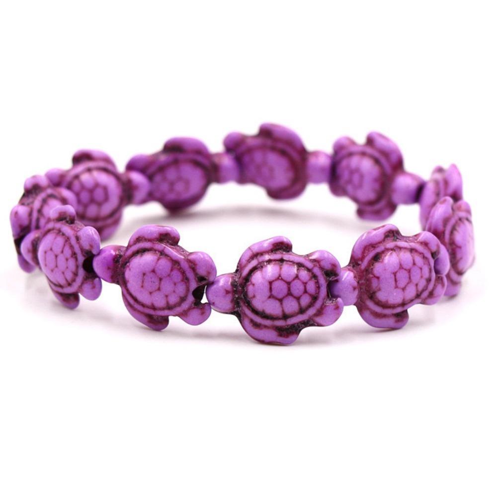 Hand String Blue Turquoise Turtle Bracelet Bohemian Turtle Bracelet Chain  Girls