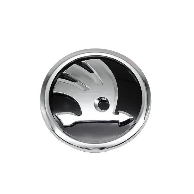 blcr1 For Skoda 8/9/10cm 3D Car Emblem Badge Hood Front Rear Trunk Logo For Skoda S Fabia 1 2 Octavia a7 RS Superb Rapid Yeti Karoq Vi