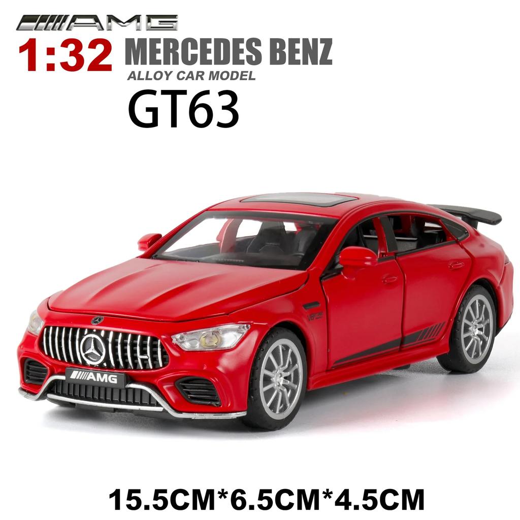 1:32 Mercedes-Benz AMG GT63 Спортивный Автомобиль Литой Металлический Модель Автомобиля Высокая Симуляция Миниатюрная Модель Звук Свет Игрушки Подарок A81