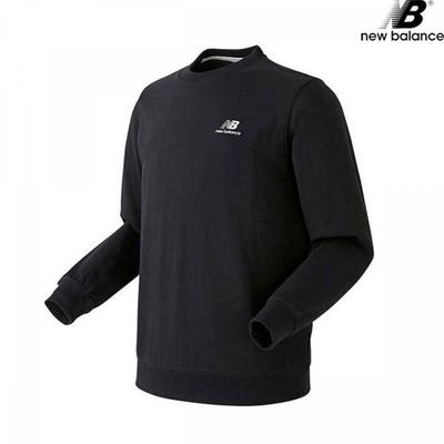 New Balance Футболка унисекс с длинным рукавом Half Club Nbnccb1013 Bk New Val Essential с маленьким логотипом