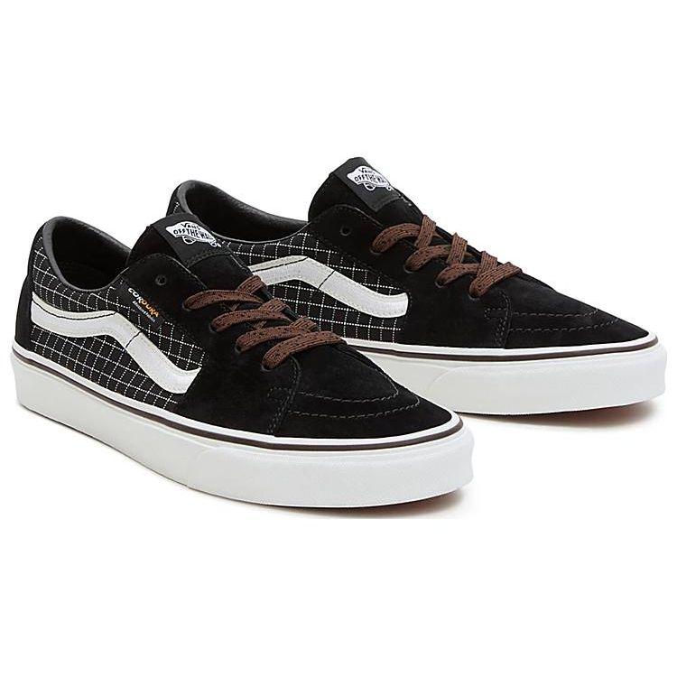 Vans Sk8 Low удобные универсальные повседневные нескользящие прочные низкие кроссовки для скейтбординга женские кроссовки черного цвета VN0009QRBLA