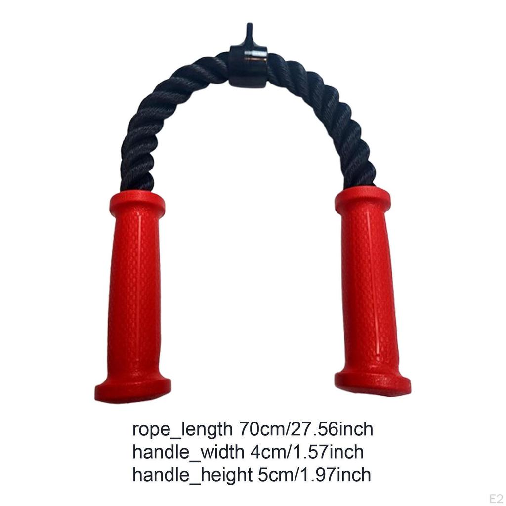 Triceps Rope Attachment for Cable Machine with Grip Handle Weight Training