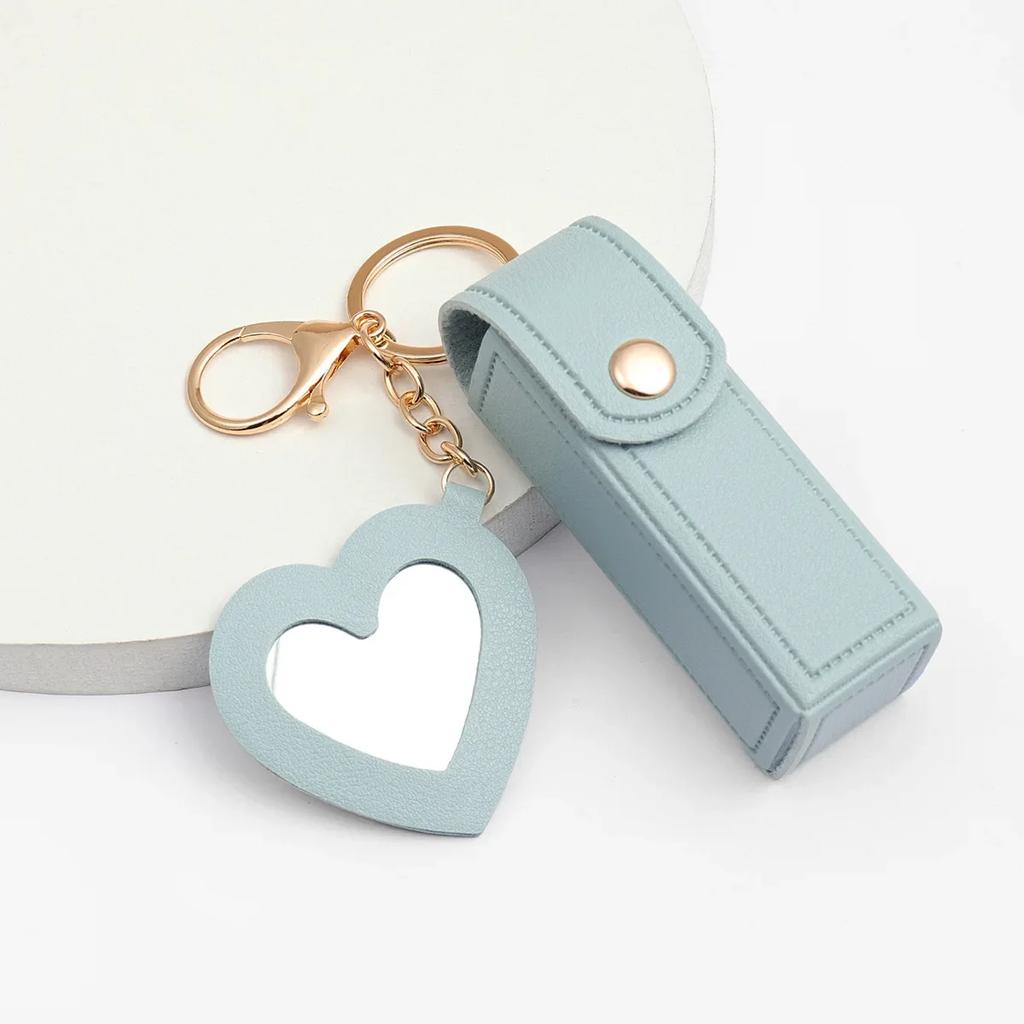 Портативная сумочка для помады с маленьким зеркалом, брелок-подвеска, украшения, мини-сумка для хранения помады, подвесные украшения для багажа