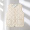 Down Cotton Vest Women's Inner Wear Autumn and Winter New Slim-fit Bottom Inner Wear Vest Medium Thin Warm Vest Vest