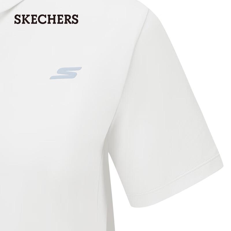 Skechers Женская удобная вязаная футболка-поло с коротким рукавом P226W009