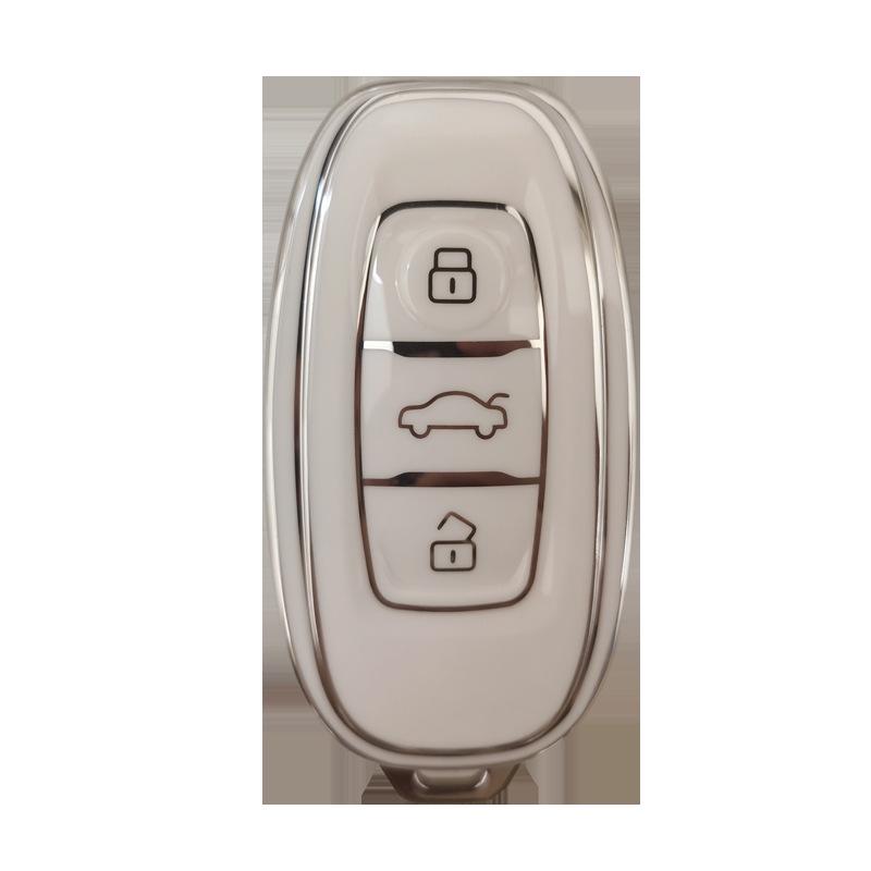 Compatible Key Case for Hongqi EQM5, H7, E-HS3 Models: Full Protective Shell with Buckle for Men and Women
