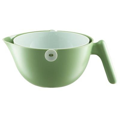 Двухслойная сливная корзина со съемной ручкой, пищевой полипропилен, сушилка для фруктов и овощей, сушильная машина, корзина для стирки, контейнер для раковины, кухонные принадлежности