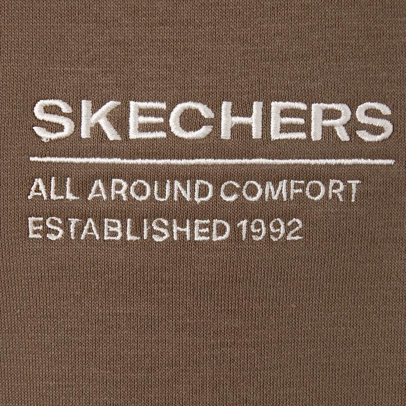 Skechers Sweatshirts Unisex Feather Chestnut-04PB Stand Collar Moderate Regular L325U028-04PB