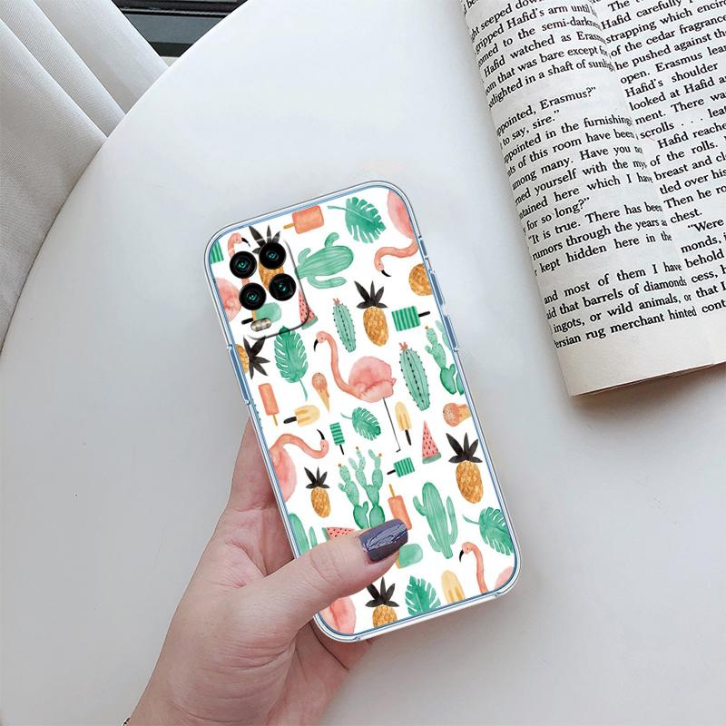 RA33 Watercolour Cacti Succulent Transparent Phone Case for Motorola Moto G7 G8 G9 G84 G85 G73 G24 G15 Z2 Play Power Plus