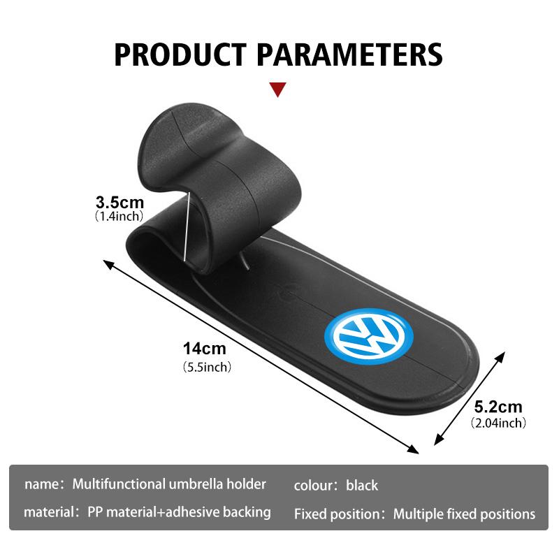 Car Umbrella Holder Adhesive PP Auto Interior Storage RR2 Organizer For Volkswagen VW Passat Golf 4 5 6 Tiguan Polo Scirocco Jetta