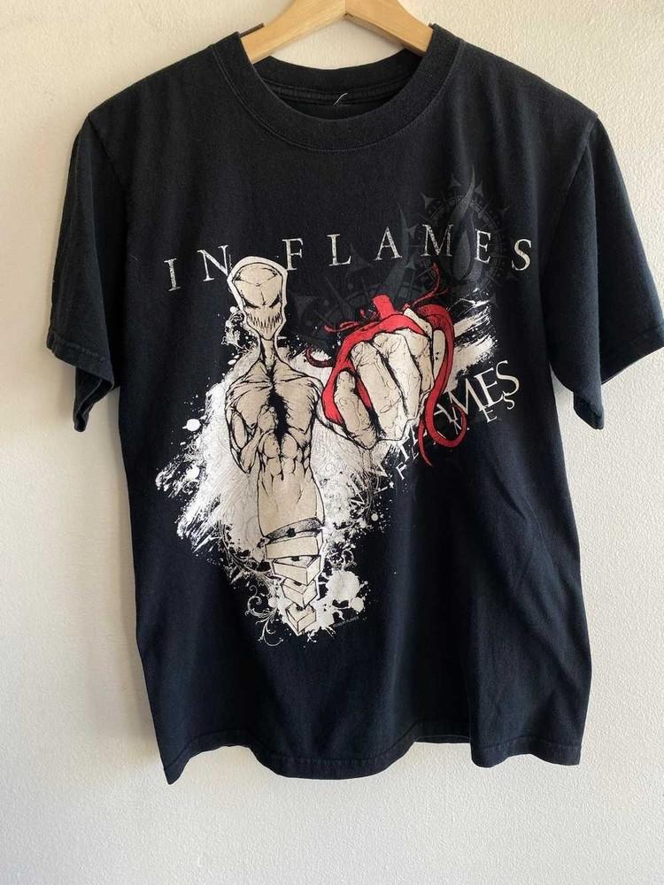 Винтажная хлопковая футболка In Flames 2006 года, унисекс, все размеры от S до 5XL, BT1315, футболка унисекс