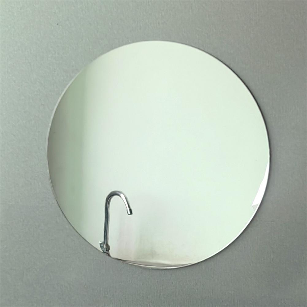 Easy Mounting School 5.9inch Round Mirror School Locker Mirror Frameless Design Protective Coating Smooth Edges