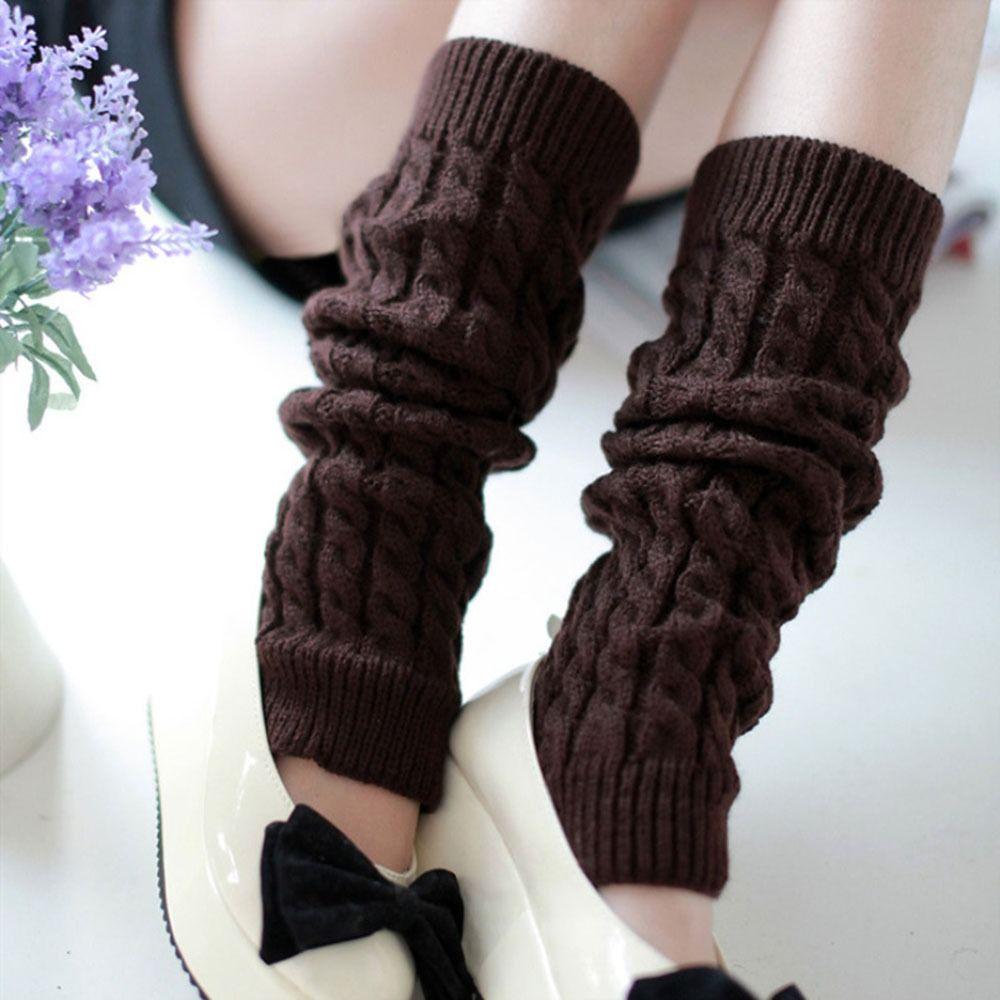 Support Knit Cable Warm Sock Long Crochet Knitted Sock Womens Winter Warm Socks Warmers Leg Socks