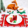 Набор фетровых подставок 12 шт. Рождественский декор стола Термостойкие подставки Праздничные обеденные коврики для вечеринок, ресторанов, дома