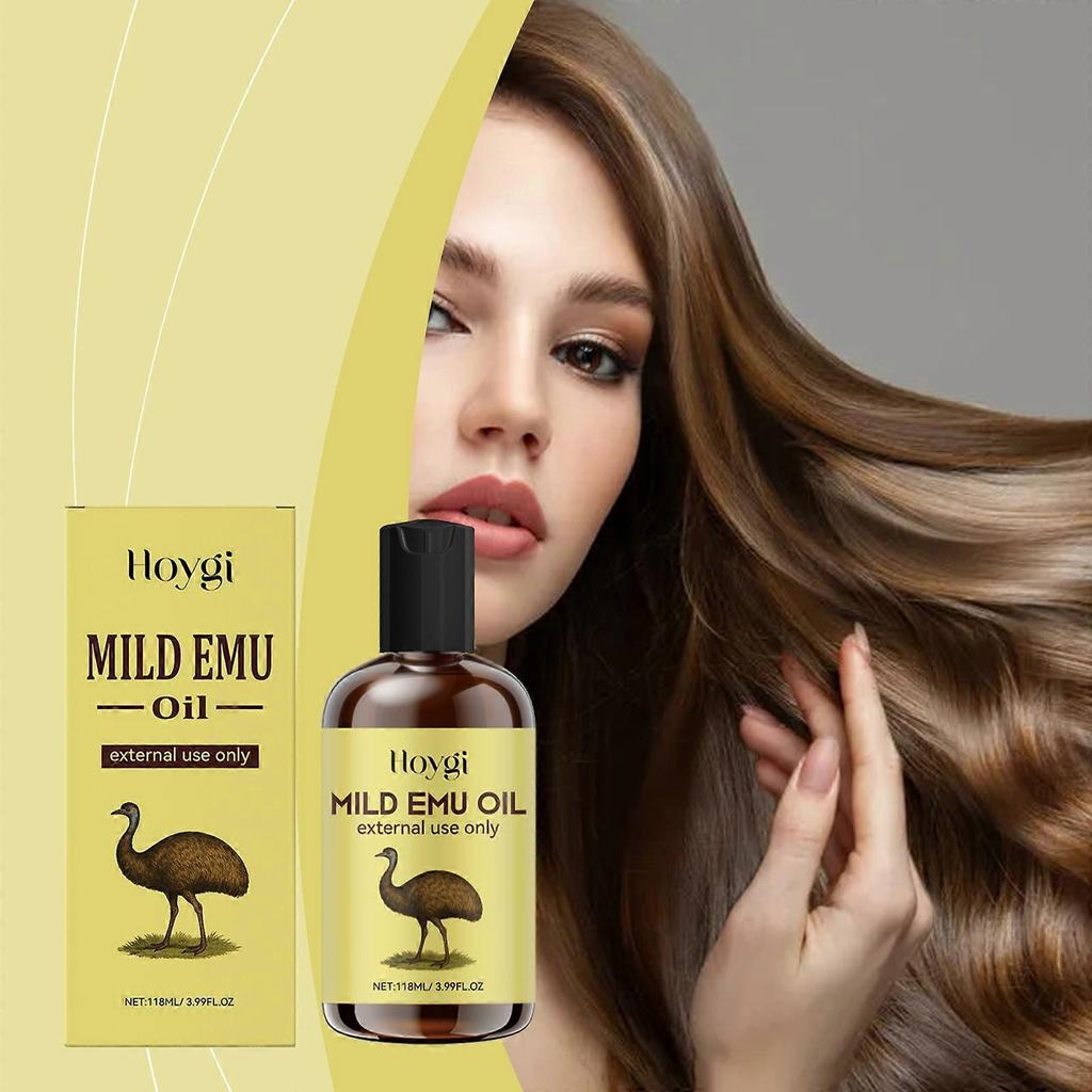 Natural Emu Oil - Intensive Nourishing & Moisturizing Essential Oil for Face, Dry Hair & Body Care Routine