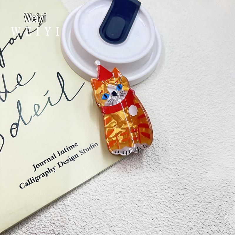 Weiyi Christmas Hair Clips: Cartoon Animal, Teddy Corgi, Shark & Ponytail Claw Clips for Women