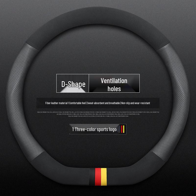 Lynk & Co 0302 Hatchback Steering Wheel Cover - Fits Four Seasons, Genuine Leather
