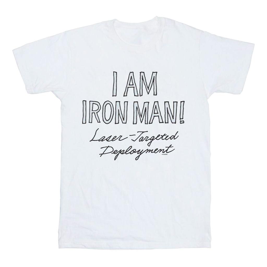 Marvel Womens/Ladies I Am Iron Man Cotton Boyfriend T-Shirt