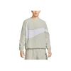 Nike Толстовка с круглым вырезом и принтом логотипа Swoosh Color-Block, мужские топы, цвет Light-Bone DX0661-072