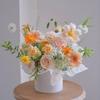 D5 Round Wedding Flower Gift Box Big Solid Color Gift Packaging Bags Paper Box Flower Arrangement Candy Bucket Bouquet Storage