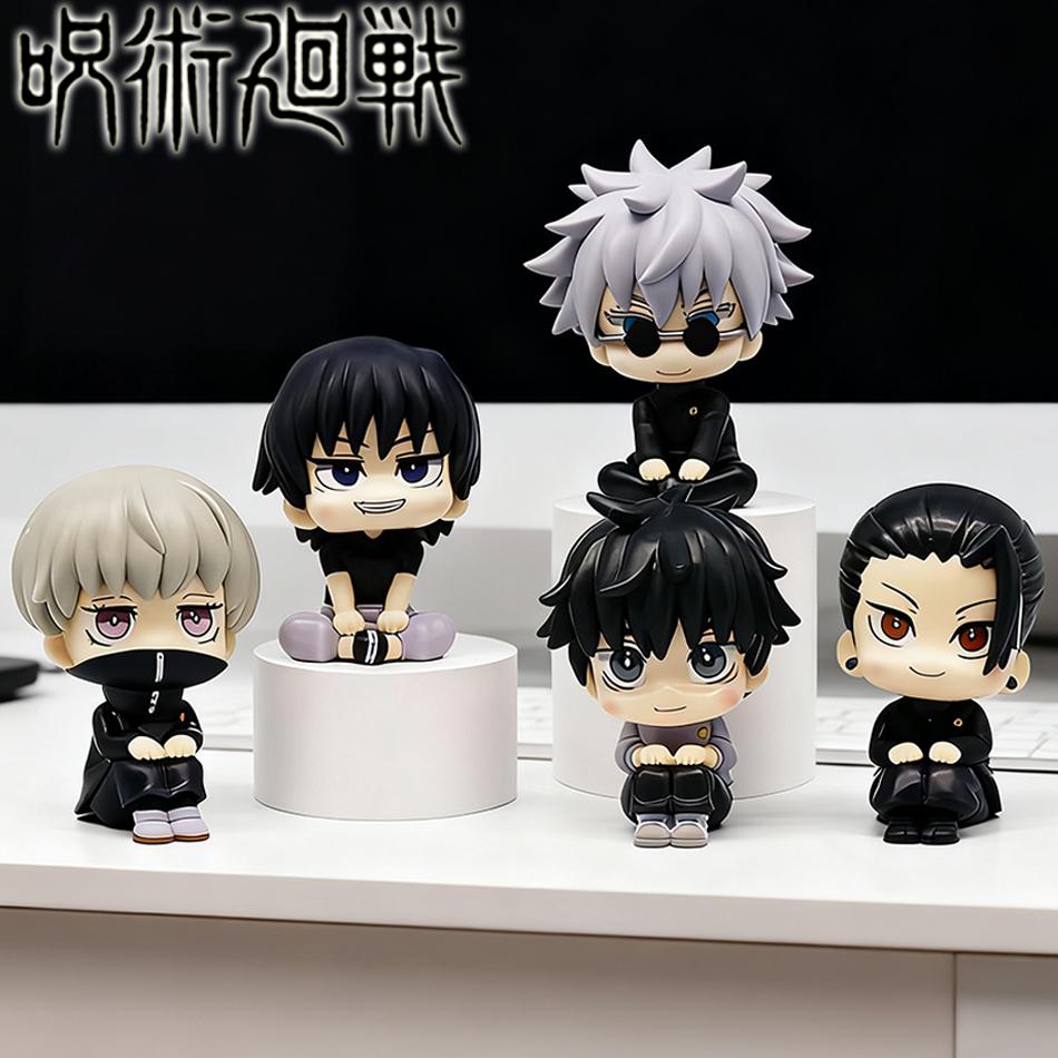 Фигурки Jujutsu Kaisen в стиле Q-version, милые Юдзи Итадори, Годзё Сатору, ПВХ фигурки действия, модель фигурки аниме, игрушки, коллекционная кукла, подарок