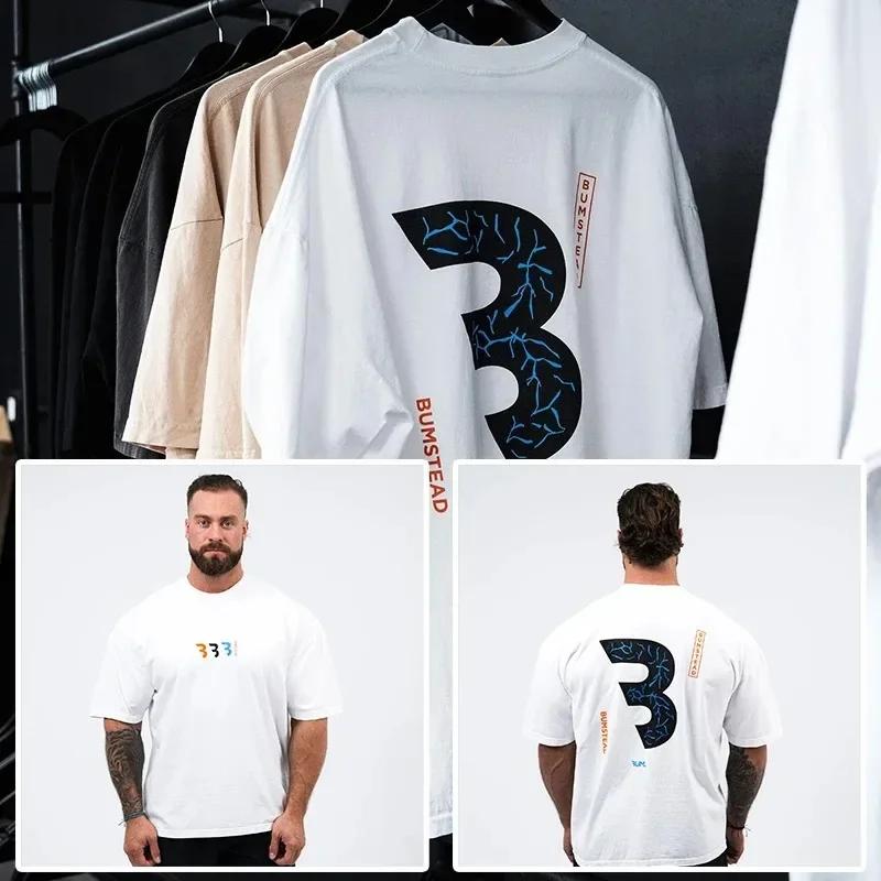 Футболка CBUM Gym Thavage Cotton Men Harajuku с короткими рукавами Футболка для бодибилдинга Спортивные футболки Летние тренировки Тренировка Бег