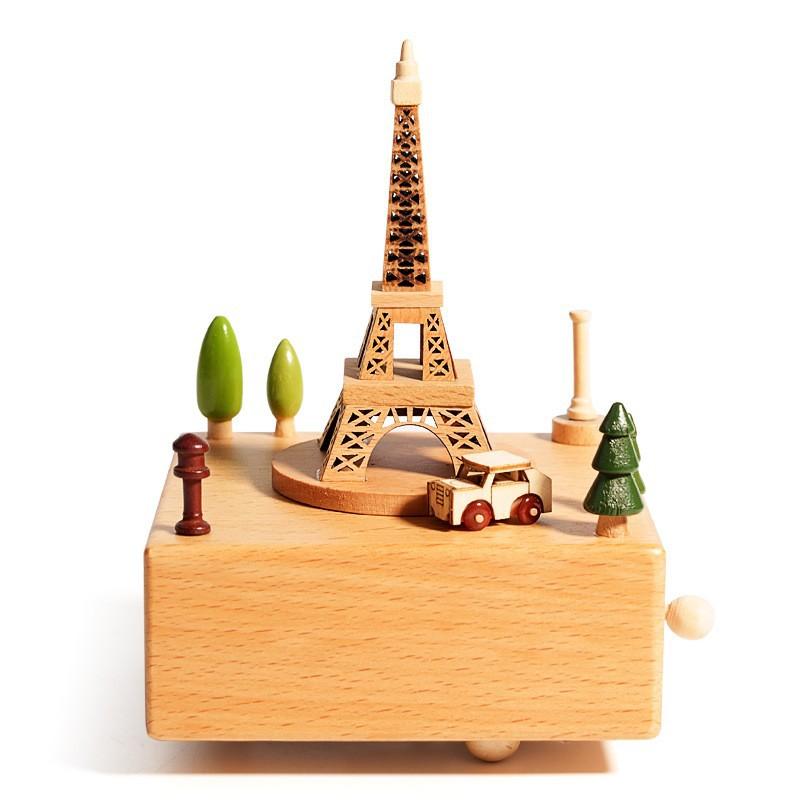 Деревянное колесо обозрения музыкальная шкатулка Рождественский троянский конь ручная погремушка Ручная работа музыкальная шкатулка поделки креативное украшение игрушки