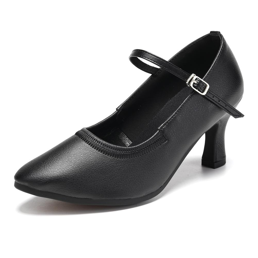 Удобная обувь для бальных танцев на осень, латиноамериканские танцы, танго, современный вальс, обувь для женщин с резиновой подошвой, каблук 7 см