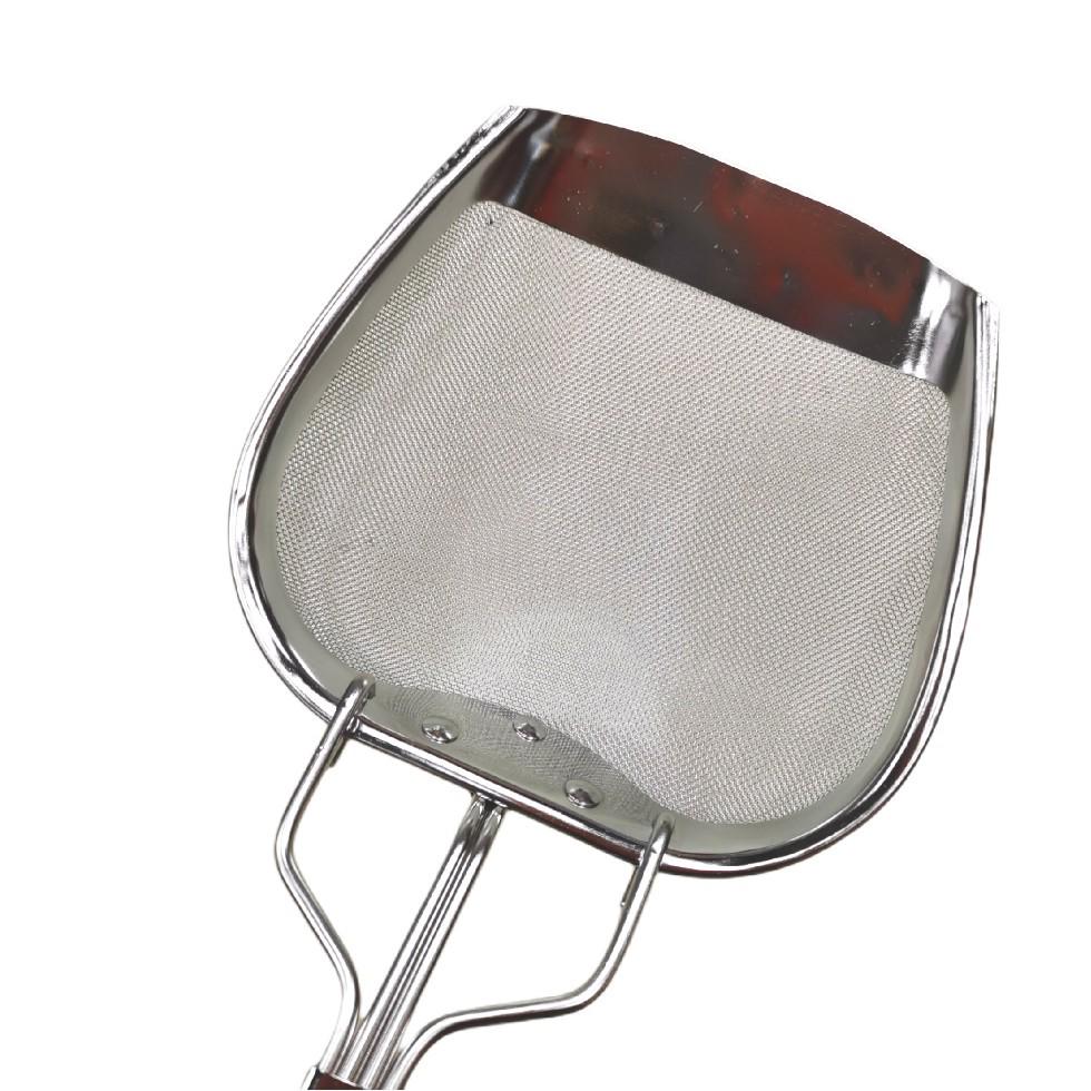 Stainless Steel Square Oil Skimmer & Slag Net Strainer for Fried Foods