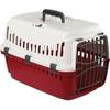 KERBL - Transport Box for Dog- EXPEDITION - Cream/Bordeaux - 48x32x32cm - Small Dog - Outdoor