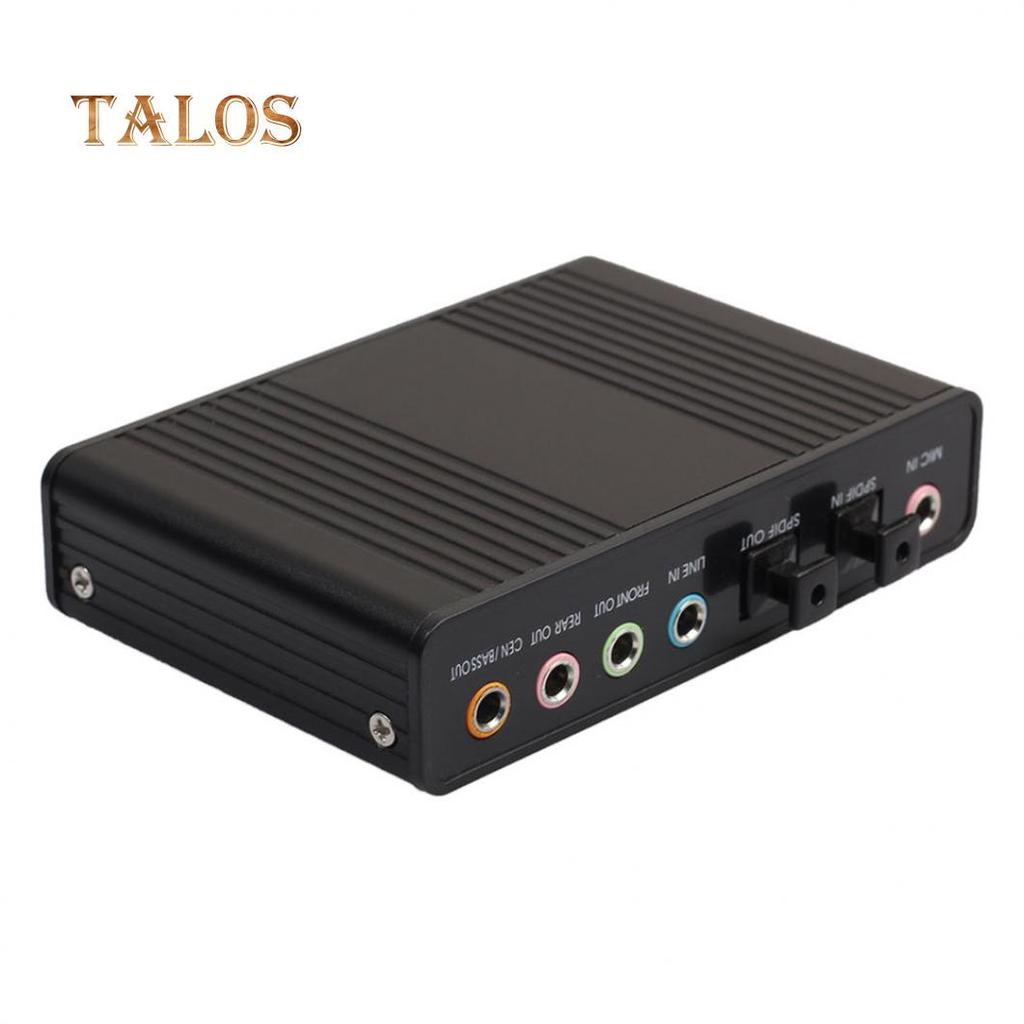 USB 2.0 External 6 Channel 5.1 Optical Audio Sound Card for Notebook Laptop PC Computer Gadgets