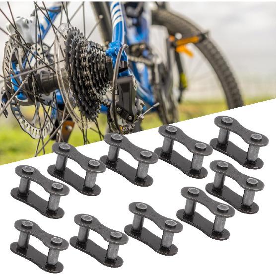 Chain Master Link, 10 Set Heavy Duty Steel 410 Chain Master Link, Lightweight Easy to Install Chain Connector Link Motorcycle ATV Dirt Accessory 410