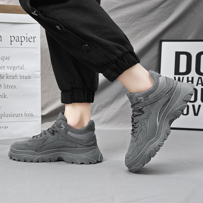Casual Sneakers Men's Fashion Trend Sneaker Platform Outdoor Autumn Mountaineering Wear Resistant Work Shoes Zapatillas Hombre