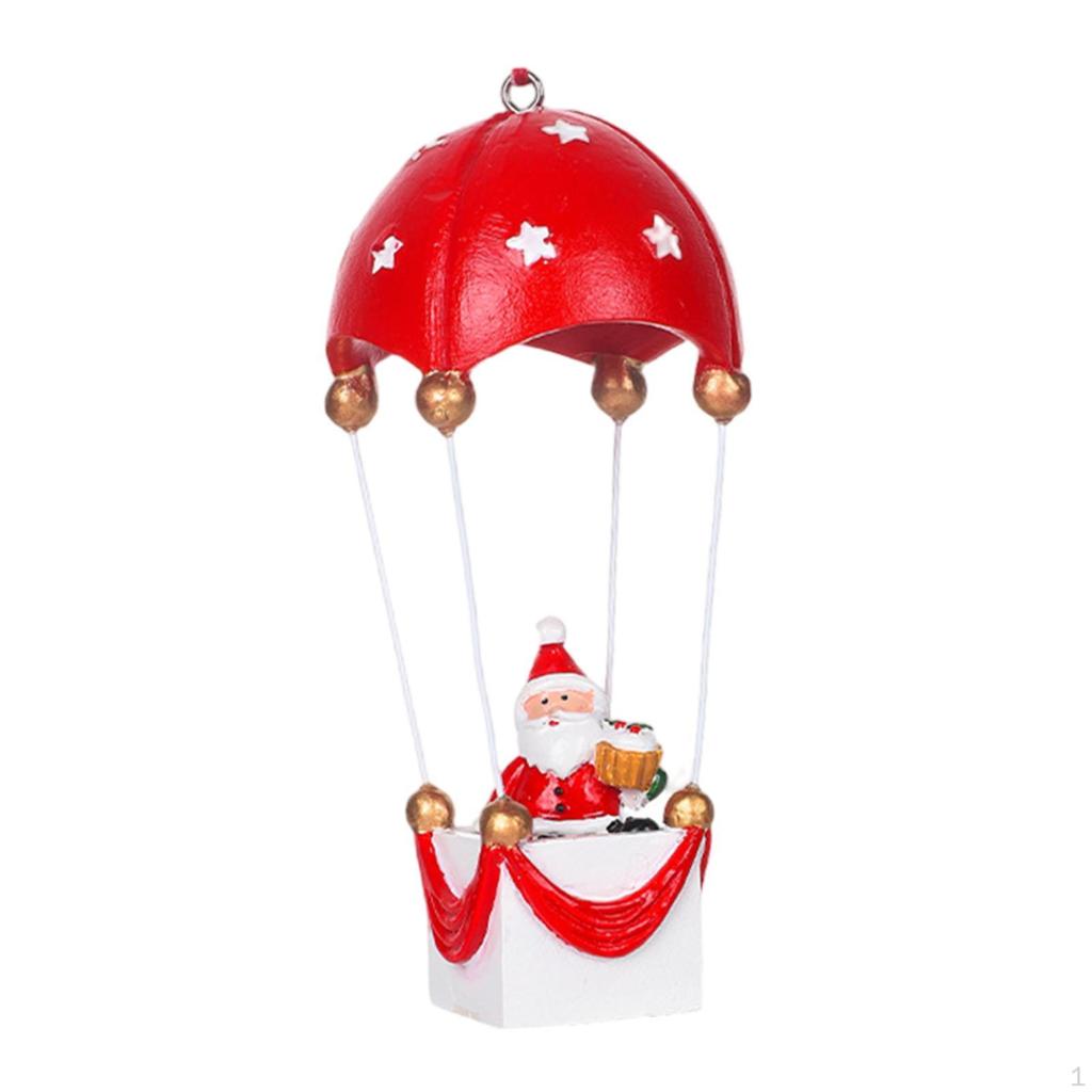 Christmas Hanging Figure Parachute Ornament Tree Decoration Craft Artwork Resin Statue for