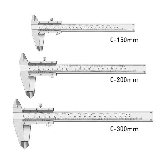 Мини-портативный высокоточный штангенциркуль из углеродистой стали 150/200/300 мм, линейка с нониусом